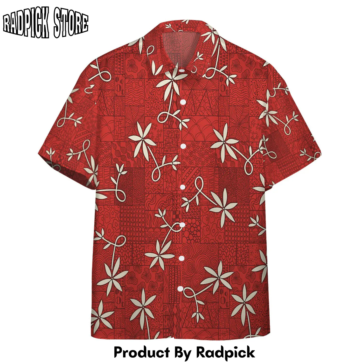 Radpick 3d elv prl hawaii custom short sleeve shirt rp292859